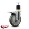 Service Caster 5'' Gray Poly Swivel 1-7/8'' Expanding Stem Caster Total Lock Brake SCC-EXTTL20S514-PPUB-178 - alternate 4